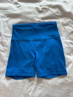 lululemon athletica Bright Blue High-Rise Athletic Shorts
